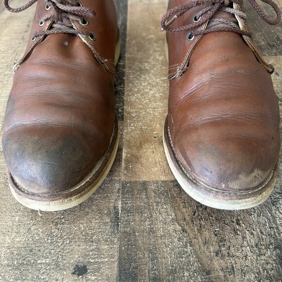 Red Wing 595 Chukka Leather Lace Up Work Boots Mens 11.5 EE - Picture 10 of 12
